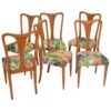 Set of Six Chairs attributed to Osvaldo Borsani Italy, circa 1940 Set of Six Chairs attributed to Osvaldo Borsani Italy, circa 1940