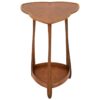 French Art Nouveau Triangular Side Table by Louis Majorelle in Walnut and Oak French Art Nouveau Triangular Side Table by Louis Majorelle in Walnut and Oak