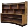 Curved Italian Art Deco Pine Book Shelf, circa 1930