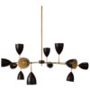 Large Stilnovo Style Chandelier (re-edition)
