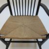 Original Vintage J16 Black Rocking Chair by Hans Wegner for FDB Mobler 1964