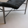 1970s Swedish Black Leather Chaise Longue By Tord Bjorklund