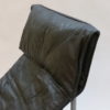 1970s Swedish Black Leather Chaise Longue By Tord Bjorklund