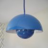 Suspension of 3 Blue Flowerpot designed by Louis Poulsen for Verner Panton - 1960s Suspension of 3 Blue Flowerpot designed by Louis Poulsen for Verner Panton - 1960s