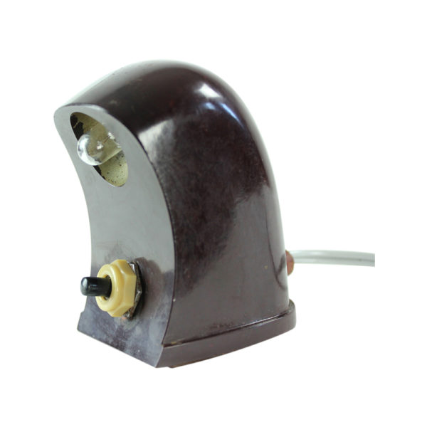 Miniature Table Lamp In Bakelite, Czechoslovakia 1930s