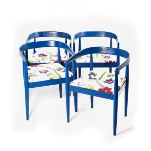 Four armchairs Horseshoes, Denmark, 1970s.