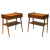 Pair of midcentury Teak night tables -Sweden 1950`s Pair of midcentury Teak night tables -Sweden 1950`s
