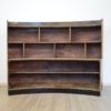 Curved Italian Art Deco Pine Book Shelf, circa 1930