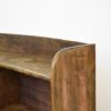 Curved Italian Art Deco Pine Book Shelf, circa 1930