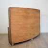 Curved Italian Art Deco Pine Book Shelf, circa 1930