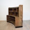 Curved Italian Art Deco Pine Book Shelf, circa 1930