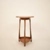 French Art Nouveau Triangular Side Table by Louis Majorelle in Walnut and Oak French Art Nouveau Triangular Side Table by Louis Majorelle in Walnut and Oak