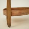 French Art Nouveau Triangular Side Table by Louis Majorelle in Walnut and Oak French Art Nouveau Triangular Side Table by Louis Majorelle in Walnut and Oak