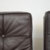 Mid Century Pair of Barcelona Chairs in the Style of Ludwig Mies van der Rohe circa 1980