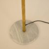(re-edition)Adjustable Italian Three-Arm Brass & Marble Floor Lamp in the Style of Stilnovo