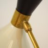 (re-edition)Adjustable Italian Three-Arm Brass & Marble Floor Lamp in the Style of Stilnovo
