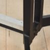 Midcentury Italian Metal and Elm Dining Table, 1950s