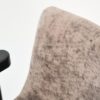 Midcentury Italian Black and Grey Velvet Armchair by Olivetti Synthesis, 1960s