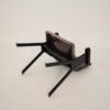 Midcentury Italian Black and Grey Velvet Armchair by Olivetti Synthesis, 1960s