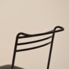 1980 Italian Memphis Chair in Metal with Leather Seat