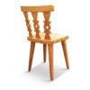 Set of Four Midcentury Swedish Pine Dining Chairs