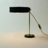 Table Lamp In Brass And Black Metal, Czechoslovakia 1950s