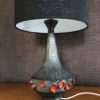 1960's Belgian Art Pottery Perignem Table Lamp Rogier Vandeweghe Design