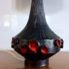 1960's Belgian Art Pottery Perignem Table Lamp Rogier Vandeweghe Design