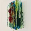 Midcentury Brutalist Glass Wall Lamp "Chartres" by Willem Van Oyen for Raak 1964