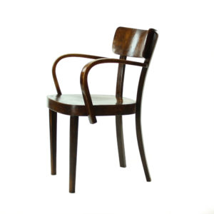 Thonet Design Office Chair With Armrests By Tatra, Czechoslovakia 1950s