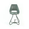 Grey Fiberglass & Metal Tram Chairs By Miroslav Navratil For Vertex, 1960s