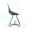 Grey Fiberglass & Metal Tram Chairs By Miroslav Navratil For Vertex, 1960s