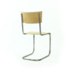 Tubular Chair With Molded Plywood, Mart Stam Design For Thonet, Czechoslovakia Circa 1950s