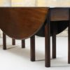 Georgian Style Large Drop-Leaf Mahogany Dining Table from Nordiska Kompaniet