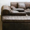 Vintage Brown Modular Patchwork Leather Sofa DS88, De Sede, 1970s, Switzerland