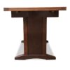 Vintage Swedish Extendable Trestle Solid Oak Dining Table, 1910s Vintage Swedish Extendable Trestle Solid Oak Dining Table, 1910s