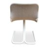 4 Midcentury Swedish White Metal Stackable Chairs from DUX, 1968