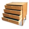 Midcentury Swedish Oak 4-Drawers Cabinet by Bertil Fridhagen for Bodafors, 1963