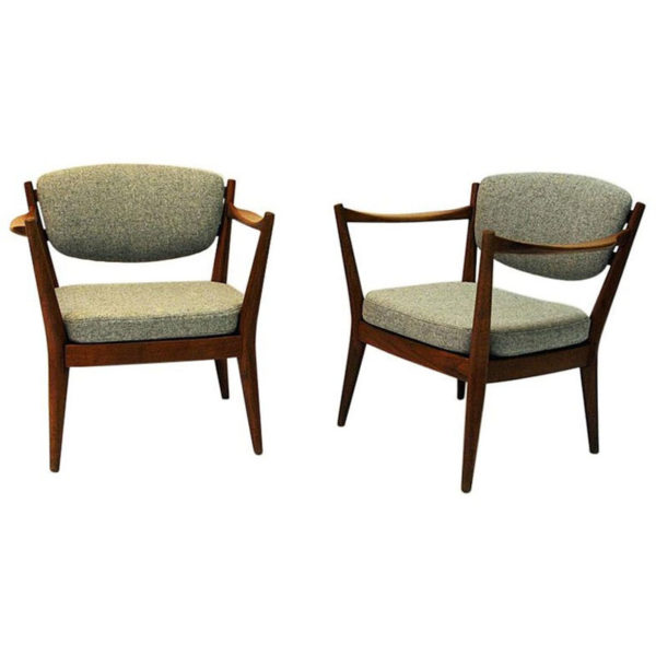 Teak Pair of the Kamin chair by Kayser & Relling, Norway 1950s