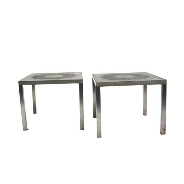 Pair of Brutalist Coffee tables by Marc d'Haenens Pair of Brutalist Coffee tables by Marc d'Haenens