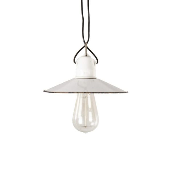 Small Enameled Vintage Lamp