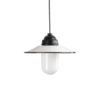 Glazed Vintage Lamp With Glass Shade