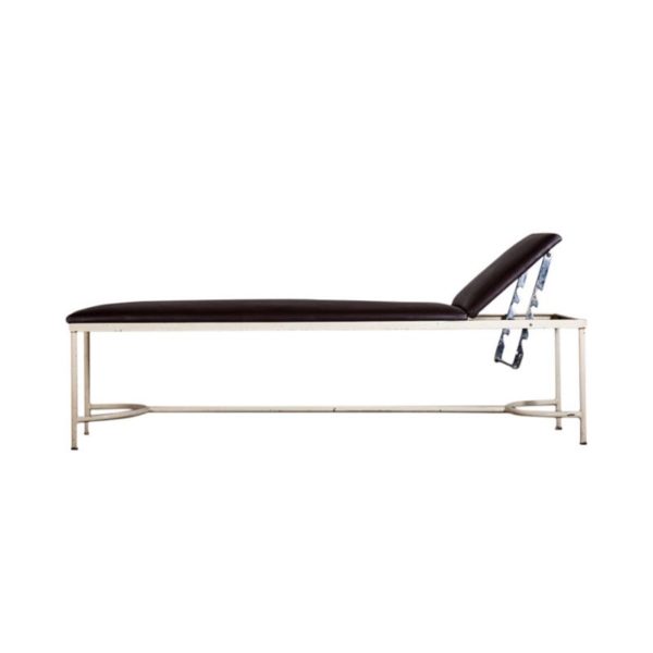 A medical bed from the 1950s.