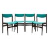 Set of 4 Danish Chairs Designer Erik Buch