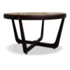 Vintage Norwegian Copper and Wood Egyptian Themed Coffee Table by Vad Trevare