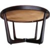 Vintage Norwegian Copper and Wood Egyptian Themed Coffee Table by Vad Trevare