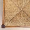 Set of Four Vintage Dutch Dining Oak Chairs with Straw Seats