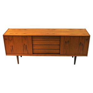 Teak Sideboard with beautiful patterns by Gustav Bahus 1960s - Norway