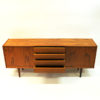 Teak Sideboard with beautiful patterns by Gustav Bahus 1960s - Norway
