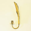 Vintage Brass wall candleholder pair by Lars Holmström 1960s, Sweden